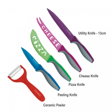 Royalty Line 7 Pieces Multi-Colored Knife Set Royalty Line 7 Pieces Multi-Colored Knife Set