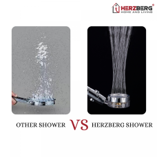 Herzberg Turbo Charger Showerhead Gold Herzberg Turbo Charger Showerhead Gold