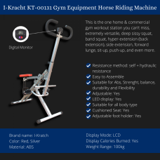 I-Kracht KT-00131: Total Fitness Crunch with Digital Monitor Silver I-Kracht KT-00131: Total Fitness Crunch with Digital Monitor Silver