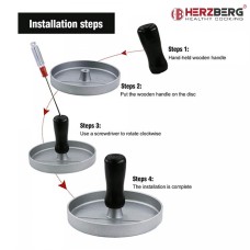 Herzberg Hamburger Grill Press