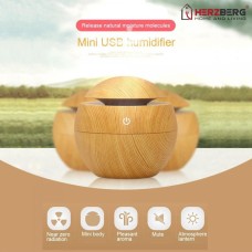 Herzberg Air Humidifier Aroma Oil Diffuser Light wood