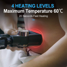 Cenocco Portable Heated Massage Gun Gray Cenocco Portable Heated Massage Gun Gray