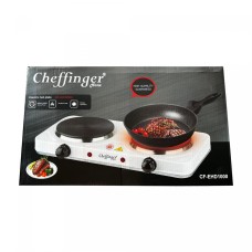 Cheffinger CF-EHD1000: 1000W Electric Hot Plate - Double Cheffinger CF-EHD1000: 1000W Electric Hot Plate - Double