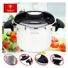 Royalty Line RL-PS6L: 6L Stainless Steel Pressure Cooker Royalty Line RL-PS6L: 6L Stainless Steel Pressure Cooker