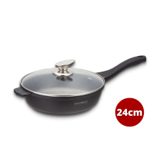 Royalty Line RL-BDF24-M: 24cm Marble Coated Cooking Pan w/ Glass Lid Royalty Line RL-BDF24-M: 24cm Marble Coated Cooking Pan w/ Glass Lid