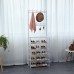 Herzberg Segmented Hallstand Clothes Hanger with 5 Shelves Shoe Rack - 80x173cm