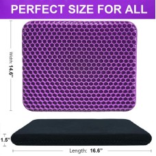 Herzberg HG-03169: Gel Seat Cushion - Purple Herzberg HG-03169: Gel Seat Cushion - Purple