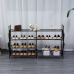 Herzberg HG-03312: 7- Layer Storage Shoe Rack (12x70cm) - Black