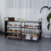 Herzberg HG-03312: 7- Layer Storage Shoe Rack (12x70cm) - Black