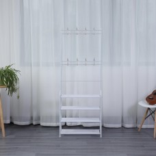 Herzberg 4-Tier Entryway Coat Rack and Hallway Storage Rack Organizer - 60x153cm Herzberg 4-Tier Entryway Coat Rack and Hallway Storage Rack Organizer - 60x153cm