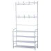 Herzberg 4-Tier Entryway Coat Rack and Hallway Storage Rack Organizer - 80x153cm
