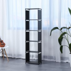 Herzberg HG-03336: 5-Layer Multi-purpose Bookshelf and Storage Rack (42x153cm) - Black Herzberg HG-03336: 5-Layer Multi-purpose Bookshelf and Storage Rack (42x153cm) - Black
