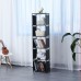 Herzberg HG-03336: 5-Layer Multi-purpose Bookshelf and Storage Rack (42x153cm) - Black
