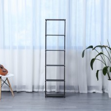 Herzberg HG-03336: 5-Layer Multi-purpose Bookshelf and Storage Rack (42x153cm) - Black Herzberg HG-03336: 5-Layer Multi-purpose Bookshelf and Storage Rack (42x153cm) - Black