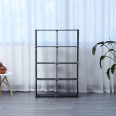 Herzberg HG-03343: 8-Layer Multi-purpose Bookshelf and Storage Rack (85x125cm) - Black Herzberg HG-03343: 8-Layer Multi-purpose Bookshelf and Storage Rack (85x125cm) - Black