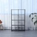Herzberg HG-03343: 8-Layer Multi-purpose Bookshelf and Storage Rack (85x125cm) - Black