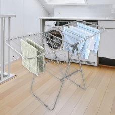 Herzberg HG-04494: 2-Tier Folding Steel Clothes Drying Rack Herzberg HG-04494: 2-Tier Folding Steel Clothes Drying Rack