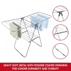 Herzberg HG-04494: 2-Tier Folding Steel Clothes Drying Rack Herzberg HG-04494: 2-Tier Folding Steel Clothes Drying Rack