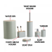 Herzberg HG-04449: 6 Pieces Bamboo Bathroom Set - Sage Green