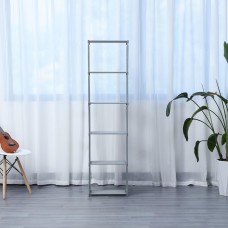 Herzberg HG-03619: 5-Layer Multi-purpose Bookshelf and Storage Rack (42x153cm) - Grey Herzberg HG-03619: 5-Layer Multi-purpose Bookshelf and Storage Rack (42x153cm) - Grey