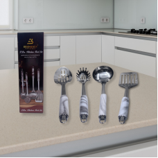 Eisenbach A0019: 4-Piece Stainless Steel Kitchen Tool Set - Marble Eisenbach A0019: 4-Piece Stainless Steel Kitchen Tool Set - Marble