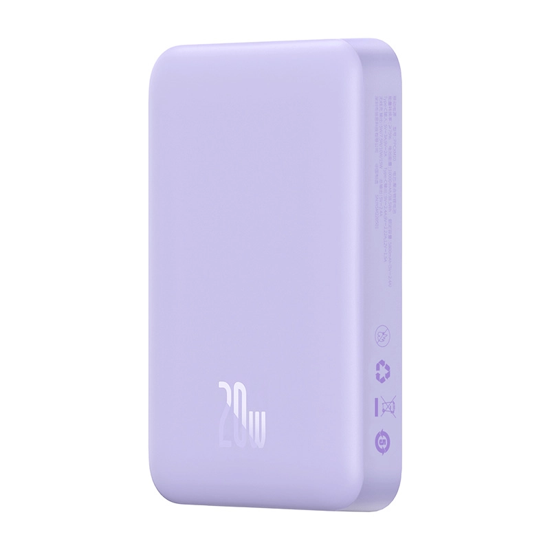 Powerbank Baseus Magnetic Mini 10000mAh, USB-C  20W MagSafe (purple)