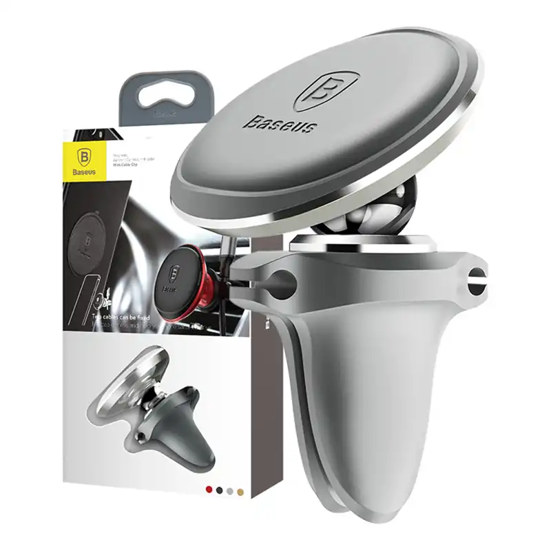 Gravity car mount for air vent Baseus (silver)