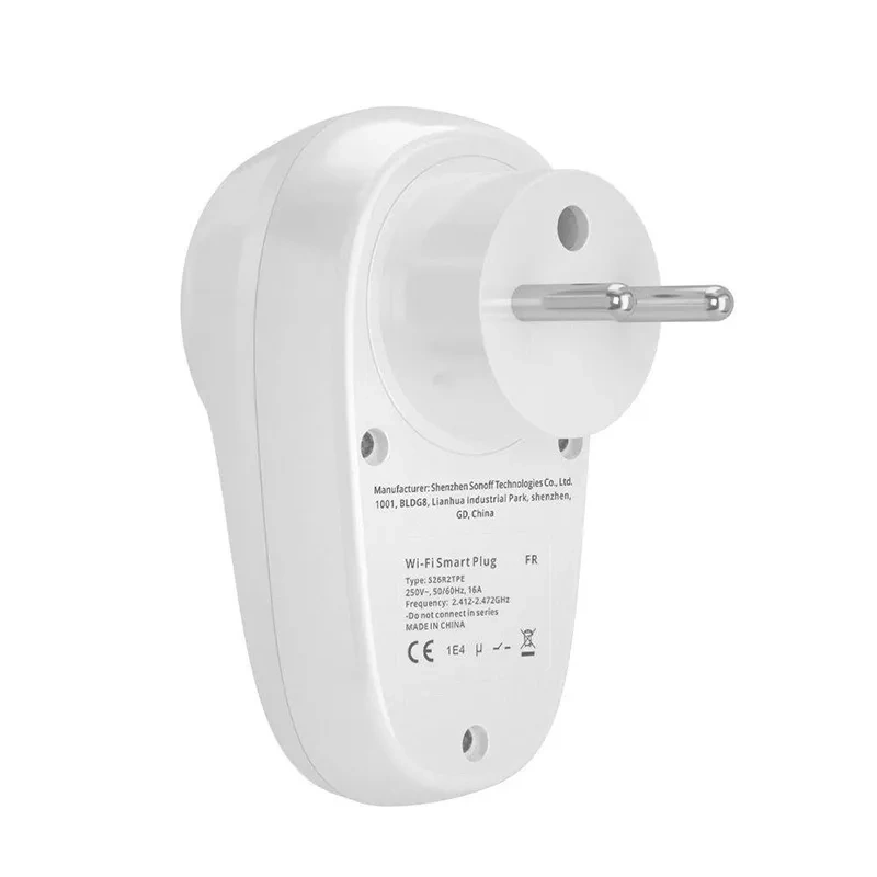Sonoff Smart WiFi Socket S26R2TPE-FR S26 (Type E) Sonoff Smart WiFi Socket S26R2TPE-FR S26 (Type E)