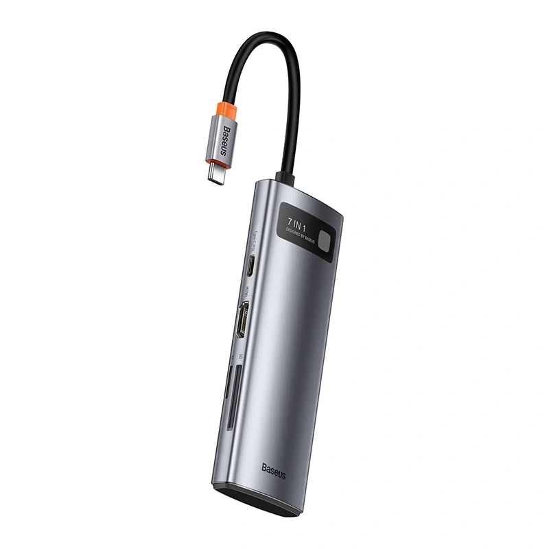 Baseus Hub Adapter 7in1 USB-C to 2x USB 3.0 + HDMI + USB-C PD Baseus Hub Adapter 7in1 USB-C to 2x USB 3.0 + HDMI + USB-C PD