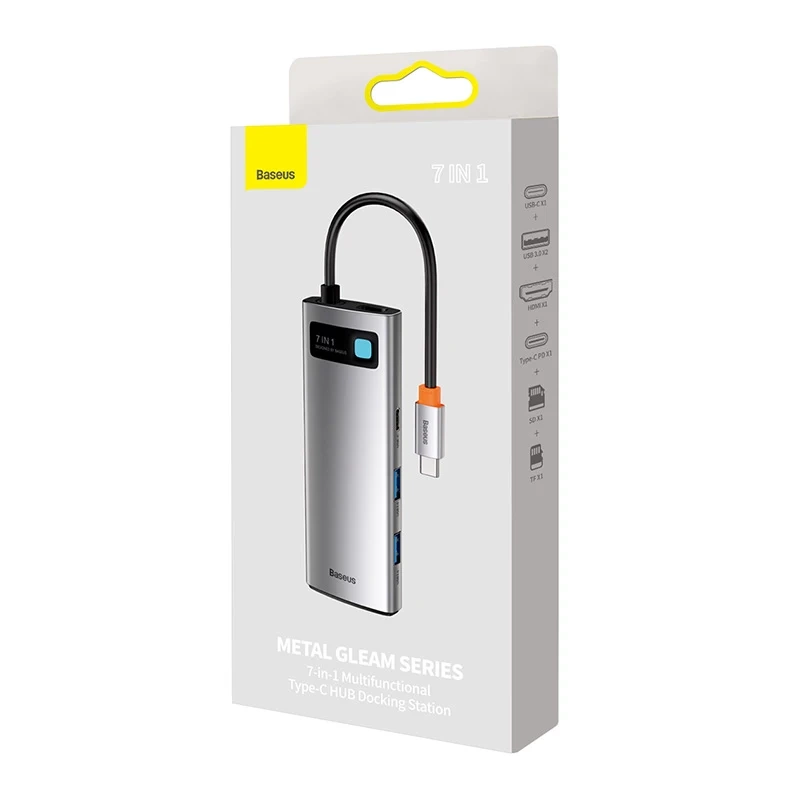 Baseus Hub Adapter 7in1 USB-C to 2x USB 3.0 + HDMI + USB-C PD Baseus Hub Adapter 7in1 USB-C to 2x USB 3.0 + HDMI + USB-C PD