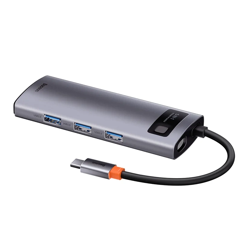 Adapter 5in1 Baseus Hub USB-C to 3x USB 3.0 + HDMI + USB-C PD Adapter 5in1 Baseus Hub USB-C to 3x USB 3.0 + HDMI + USB-C PD