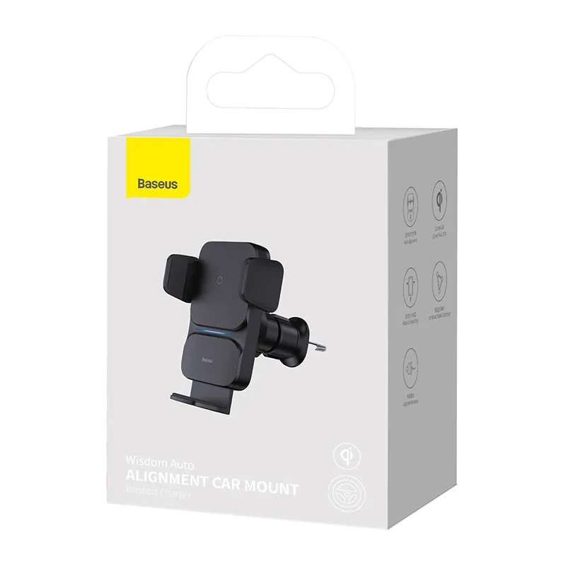 Baseus Wisdom Wireless Charging Air vent Electric Car Phone Holder (black) Baseus Wisdom Wireless Charging Air vent Electric Car Phone Holder (black)