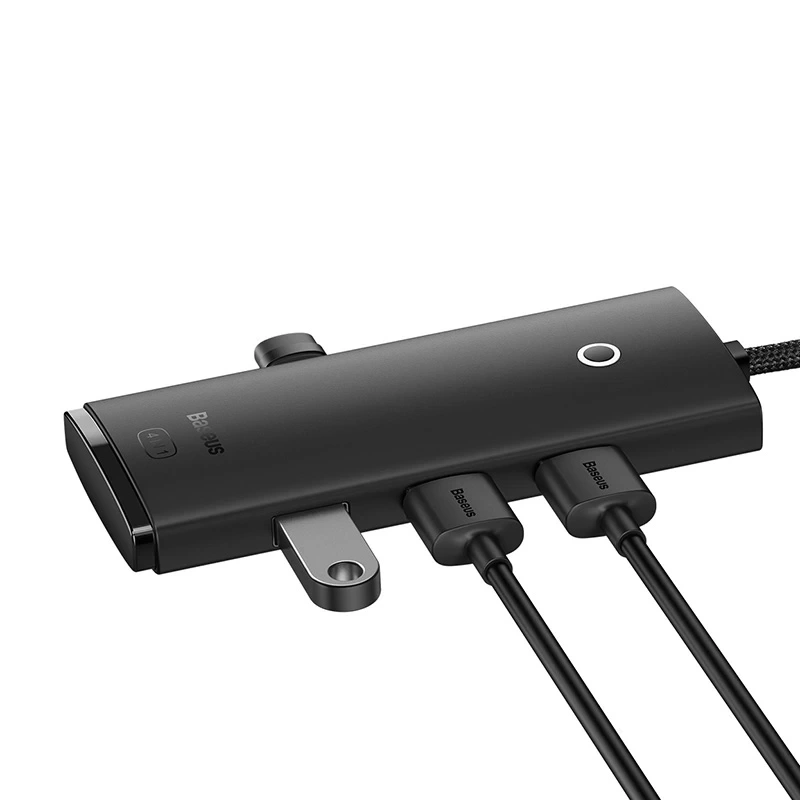 Baseus Lite Series Hub 4in1 USB to 4x USB 3.0, 25cm (Black) Baseus Lite Series Hub 4in1 USB to 4x USB 3.0, 25cm (Black)