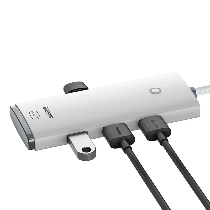 Baseus Lite Series Hub 4in1 USB to 4x USB 3.0, 25cm (White) Baseus Lite Series Hub 4in1 USB to 4x USB 3.0, 25cm (White)