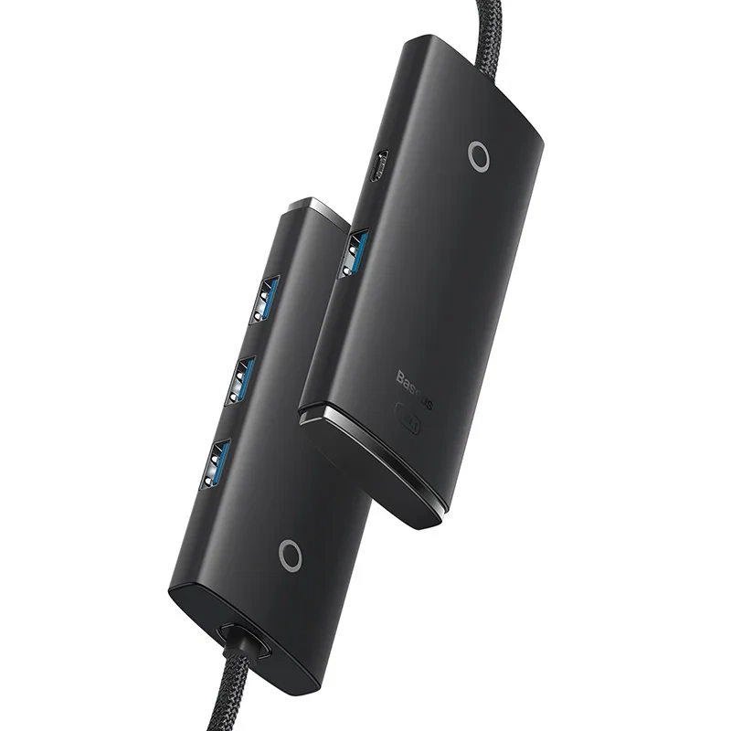 Hub 4in1 Baseus Lite Series USB to 4x USB 3.0, 1m (Black) Hub 4in1 Baseus Lite Series USB to 4x USB 3.0, 1m (Black)