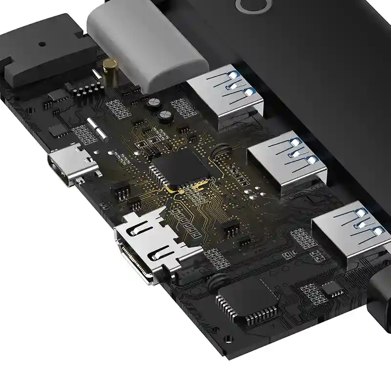 Baseus Lite Series Hub 5w1 USB-C to 3x USB 3.0 + USB-C + HDMI (black) Baseus Lite Series Hub 5w1 USB-C to 3x USB 3.0 + USB-C + HDMI (black)