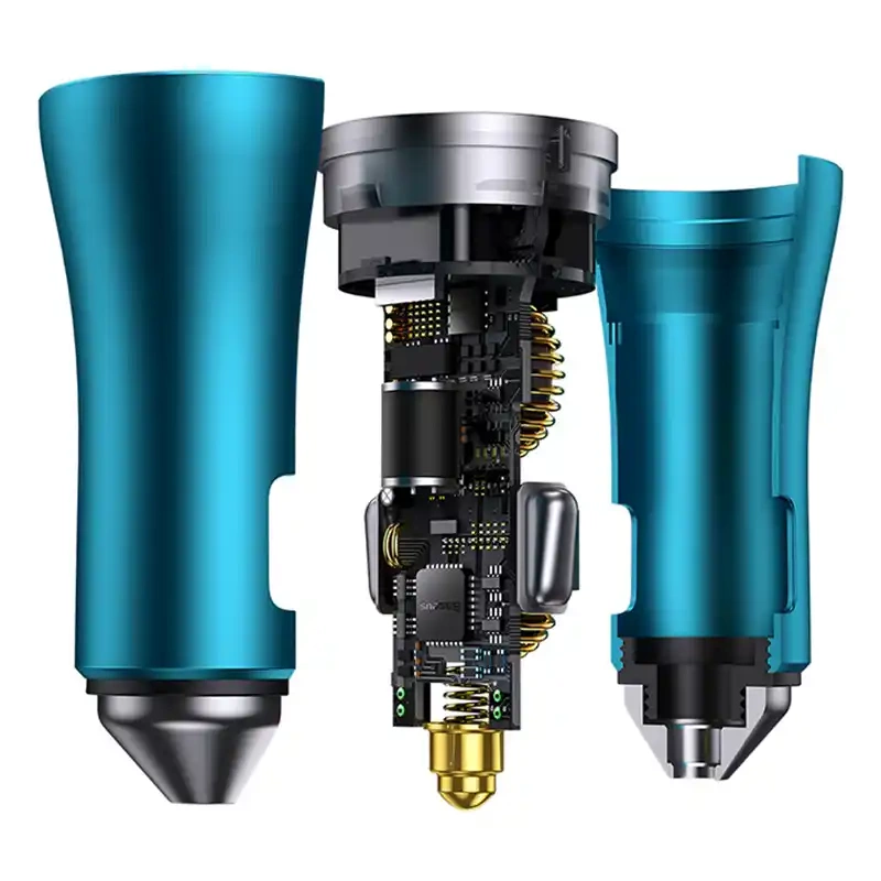 Baseus Golden Contactor Pro car charger, 2x USB-C, 40W (blue) Baseus Golden Contactor Pro car charger, 2x USB-C, 40W (blue)