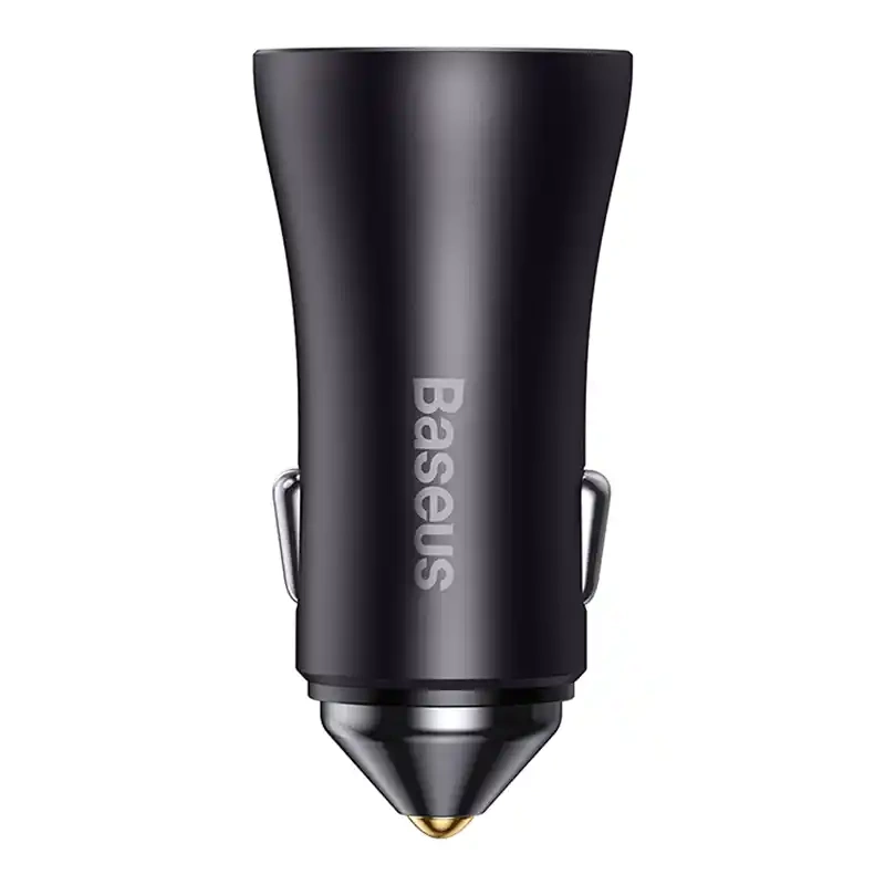 Baseus Golden Contactor Pro car charger, 2x USB-C, 40W (Dark Gray) Baseus Golden Contactor Pro car charger, 2x USB-C, 40W (Dark Gray)