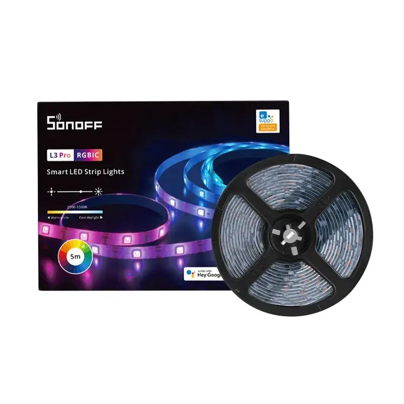 Smart WiFi RGBIC LED Light Strip Sonoff L3 Pro 5m Smart WiFi RGBIC LED Light Strip Sonoff L3 Pro 5m