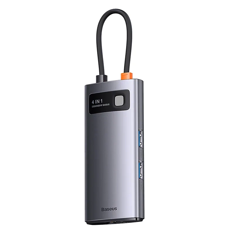 Hub 4in1 Baseus Metal Gleam Series, USB-C to 3x USB 3.0 + Ethernet RJ45 Hub 4in1 Baseus Metal Gleam Series, USB-C to 3x USB 3.0 + Ethernet RJ45