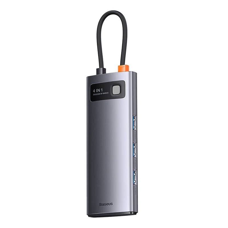 Hub 4in1 Baseus Metal Gleam Series, USB-C to 4x USB 3.0 Hub 4in1 Baseus Metal Gleam Series, USB-C to 4x USB 3.0