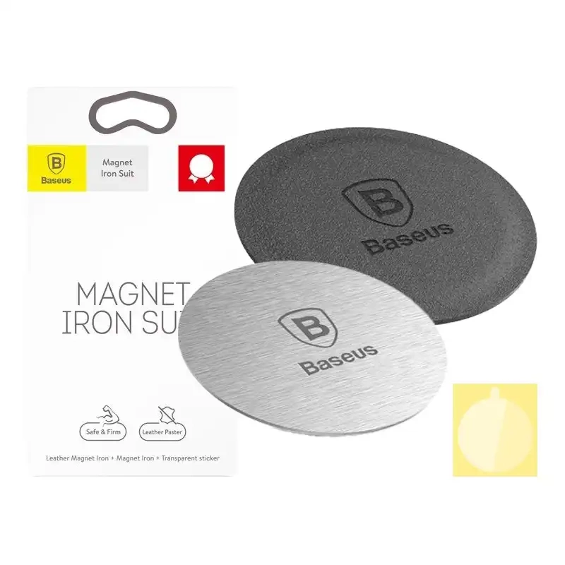 Magnet phone holder Baseus Iron Suit kit - black Magnet phone holder Baseus Iron Suit kit - black