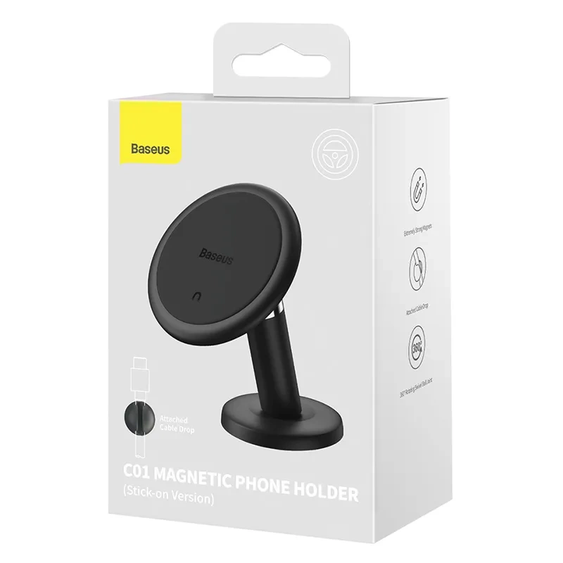 Baseus C01 Magnetic Car Holder for Dashboard (black) Baseus C01 Magnetic Car Holder for Dashboard (black)