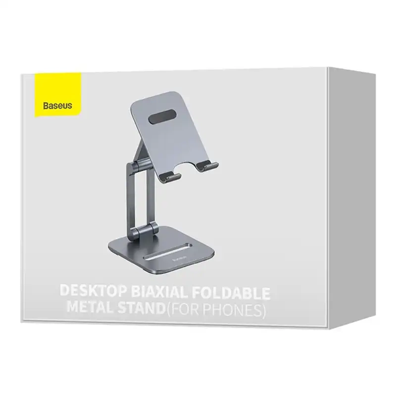 Stand holder Baseus Biaxial for phone (grey) Stand holder Baseus Biaxial for phone (grey)