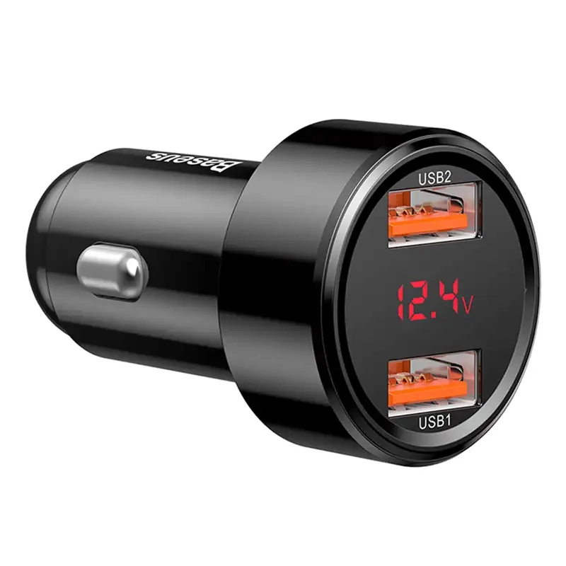 Ładowarka samochodowa Baseus Magic 2x USB QC 3.0 45W (czarna) Ładowarka samochodowa Baseus Magic 2x USB QC 3.0 45W (czarna)