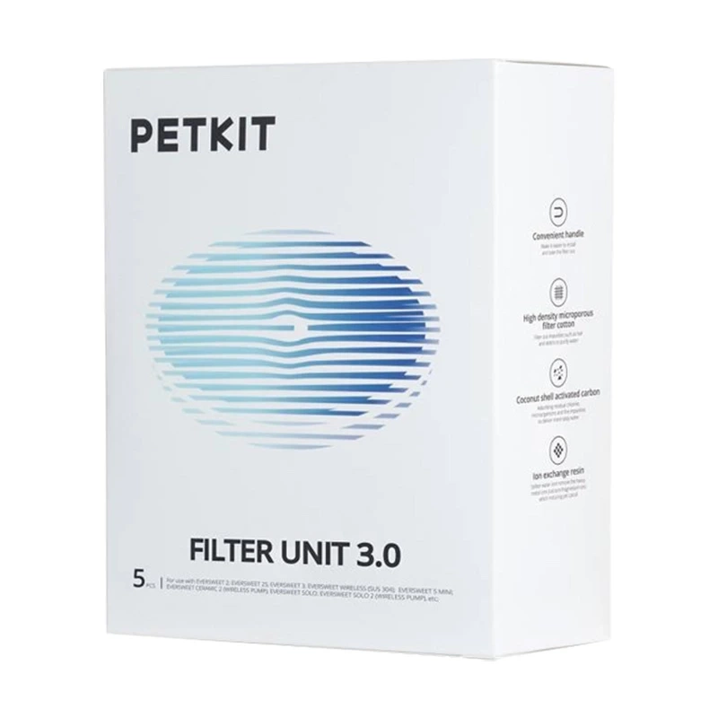 Replacement filters for PetKit Eversweet fountain (5pcs) Replacement filters for PetKit Eversweet fountain (5pcs)