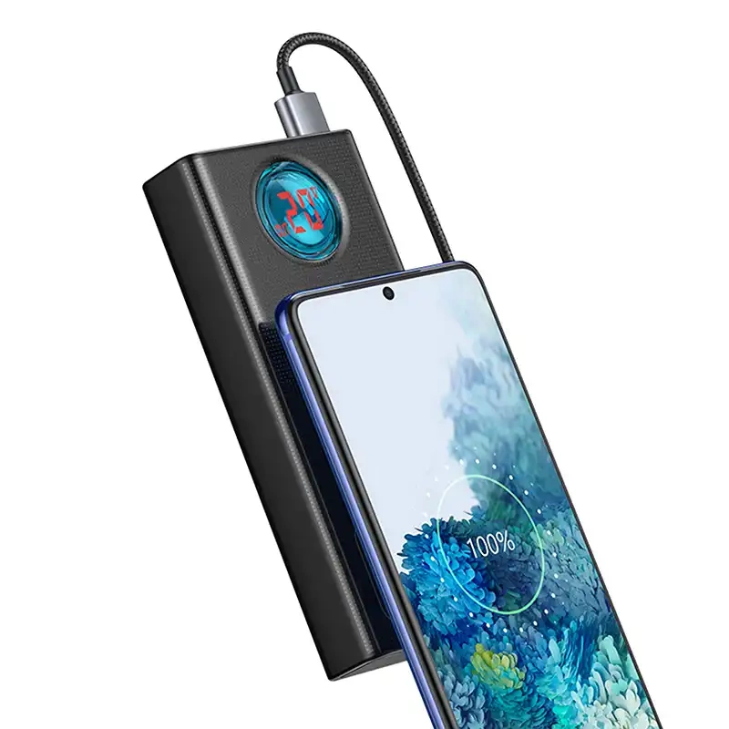 Powerbank Baseus Amblight 30000mAh, 4xUSB, USB-C, 65W (black) Powerbank Baseus Amblight 30000mAh, 4xUSB, USB-C, 65W (black)