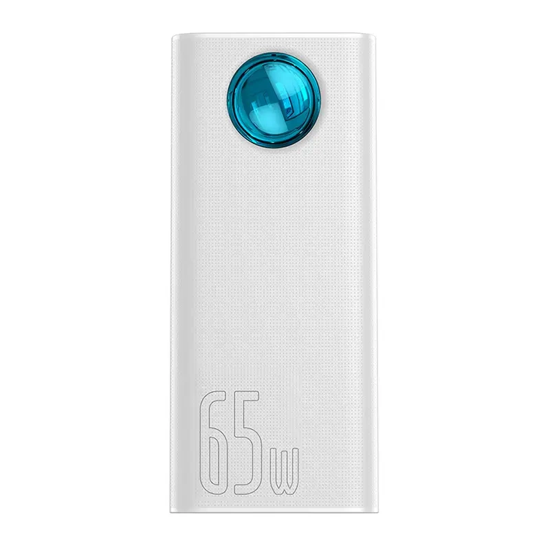 Powerbank Baseus Amblight 30000mAh, 4xUSB, USB-C, 65W (white)