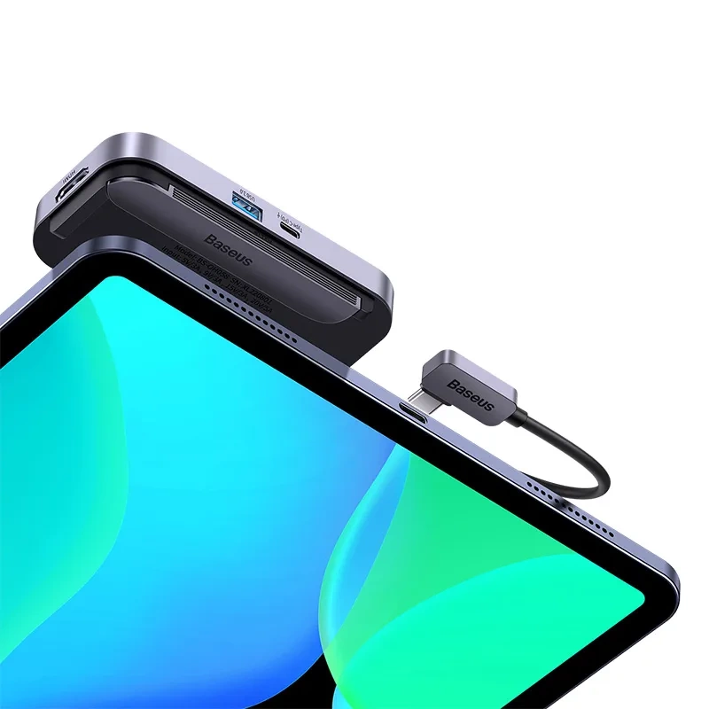 Hub 4in1 Baseus PadJoy Series USB-C to USB 3.0 + HDMI + USB-C PD + jack 3.5mm (Grey) Hub 4in1 Baseus PadJoy Series USB-C to USB 3.0 + HDMI + USB-C PD + jack 3.5mm (Grey)