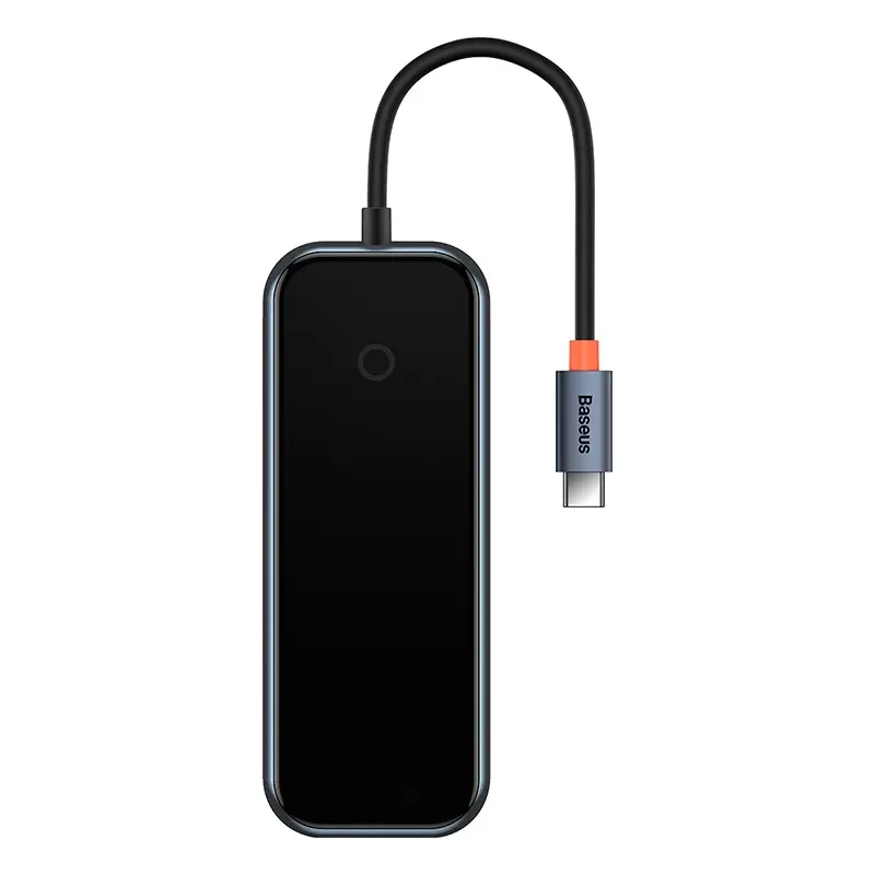 Hub 5in1 Baseus AcmeJoy series USB-C to 2xUSB 3.0 + USB 2.0 + USB-C PD + HDMI (dark grey) Hub 5in1 Baseus AcmeJoy series USB-C to 2xUSB 3.0 + USB 2.0 + USB-C PD + HDMI (dark grey)
